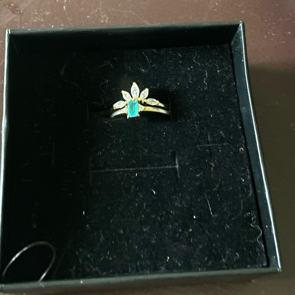 PARAIBA TOURMALINE & CZ SET - Picture 6 of 17